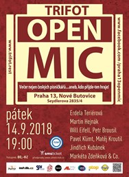 Trifot Open Mic, otevřená scéna nejen pro české písničkáře