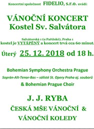 Vánoční koncert - orchestrální Rybova mše Vánoční