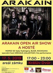 Arakain open air show na zámku a hosté