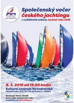 Jachtař roku 2018, společenský večer ČSJ