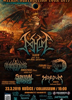 Within Destruction tour 2019 (NAHUM, Inner Sphere, Purnama)