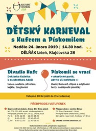 Dětský karneval s Kufrem a Pískomilem