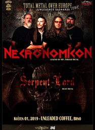 Necronomicon + Serpent Lord a Refore v Unleaded coffee Brno