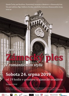 Zámecký ples v romantickém stylu v Čechách pod Kosířem