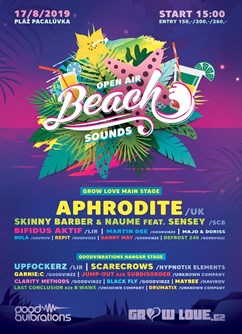 Beach Sounds open air w/ Aphrodite, Skinny Barber&Sensey