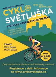 Cyklosvětluška aneb Světýlka naděje pro Michaelku