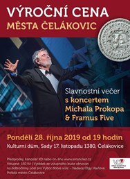 Výroční cena města Čelákovic s koncertem Michala Prokopa & Framus Five