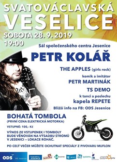 Petr Kolář a další na Svatováclavské veselici v Jesenici