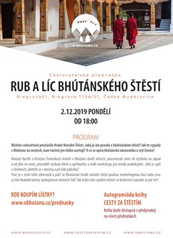 Rub a líc bhútánského štěstí - České Budějovice