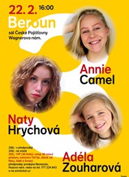 Koncert Naty Hrychová, Annie Camel a Adéla Zouharová