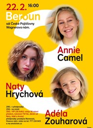 Koncert Naty Hrychová, Annie Camel a Adéla Zouharová