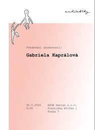 Předávání zkušeností: Gabriela Kaprálová