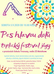 Pes hlavou dolů - teplický jógový festival