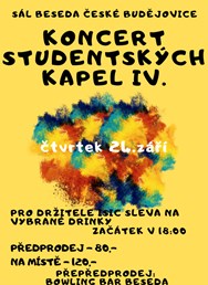 Koncert studentských kapel