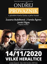 Ondřej Provazník s písněmi Karla Gotta a jeho hosté