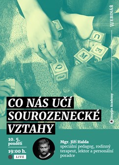 Webinář: Jiří Halda - Co nás učí sourozenecké vztahy