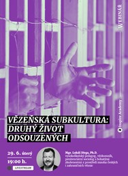 Webinář: Vězeňská subkultura: Druhý život odsouzených