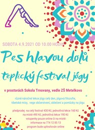 Pes hlavou dolů - teplický jógový festival