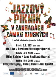 Jazzový piknik v zahradách Zámku Kinských