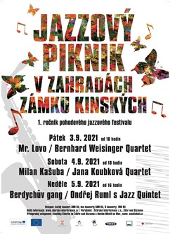 Jazzový piknik v zahradách Zámku Kinských