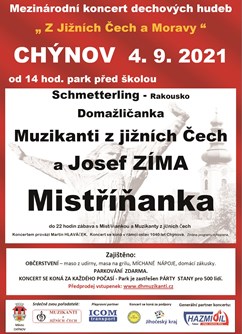 Mezinárodní koncert dechových hudeb Z jižních Čech a Moravy