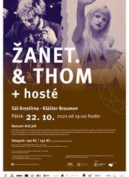 Koncert ArtCafé - ŽANET. & THOM + hosté