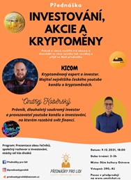 KICOM, Ondřej Koběrský: Investování, akcie a kryptoměny