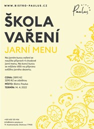 Škola vaření s Romanem Paulusem - Jarní menu