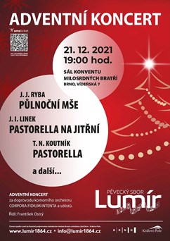 Adventní koncert sboru Lumír 2021