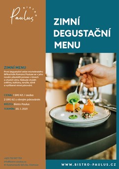 Degustační večer s Romanem Paulusem - Zimní menu