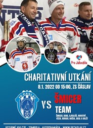 Charitativní hokejové utkání FK Čáslav - ŠMICER TEAM