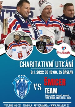 Charitativní hokejové utkání FK Čáslav - ŠMICER TEAM