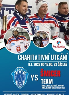 Charitativní hokejové utkání FK Čáslav - ŠMICER TEAM