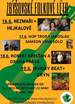 Zbýšovské folkové léto / Hop trop + Samson Lenk sólo