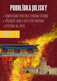 Prohlídka Julisky + tříchodové menu a vstup na utkání