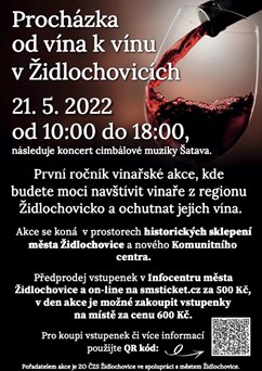Procházka od vína k vínu v Židlochovicích