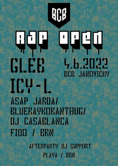 BCB RAP Open / Gleb, ICY-L, Asap Jarda a další