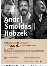 Koncert ArtCafé: Andr, Šmoldas & Hobzek