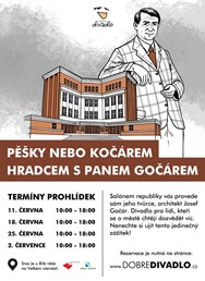 Pěšky nebo kočárem Hradcem s panem Gočárem