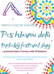 Jógový festival Teplice - Pes hlavou dolů