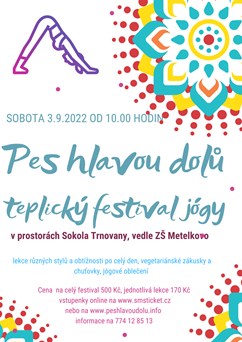 Jógový festival Teplice - Pes hlavou dolů