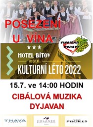 Kulturní léto na Bítově 2022 - Posezení u vína