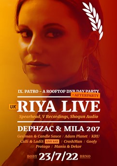 IX. PATRO - Rooftop DNB Day Party w/ RIYA (UK) LIVE