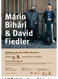 Koncert ArtCafé Open air: Mário Bihári & David Fiedler