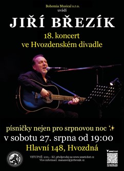 Jiří Březík - 18. autorský koncert v divadle Hvozdná