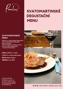 Degustační večer s Romanem Paulusem - Svatomartinské menu