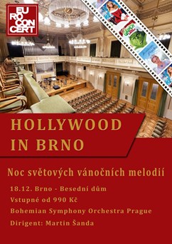 Hollywood in Brno: Noc světových vánočních melodií