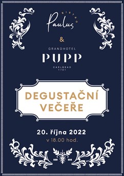 Degustační večer s Romanem Paulusem - menu Grandhotelu Pupp