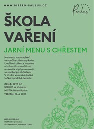 Škola vaření s Romanem Paulusem - Jarní menu s chřestem