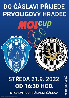 2. kolo MOL Cupu: FK Čáslav - FC Hradec Králové